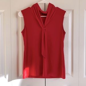 Red buisness casual blouse